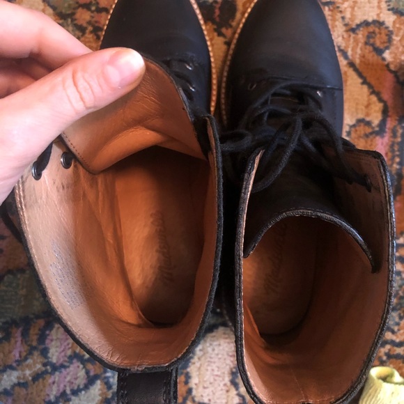 Madewell Clair Lace-up Boot in Black - Picture 4 of 7